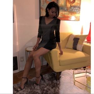 Black and grey dress wore ONCE